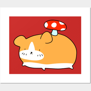 Mushroom Hamster Posters and Art